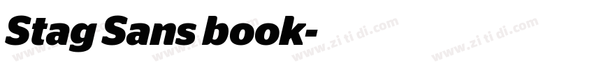 Stag Sans book字体转换